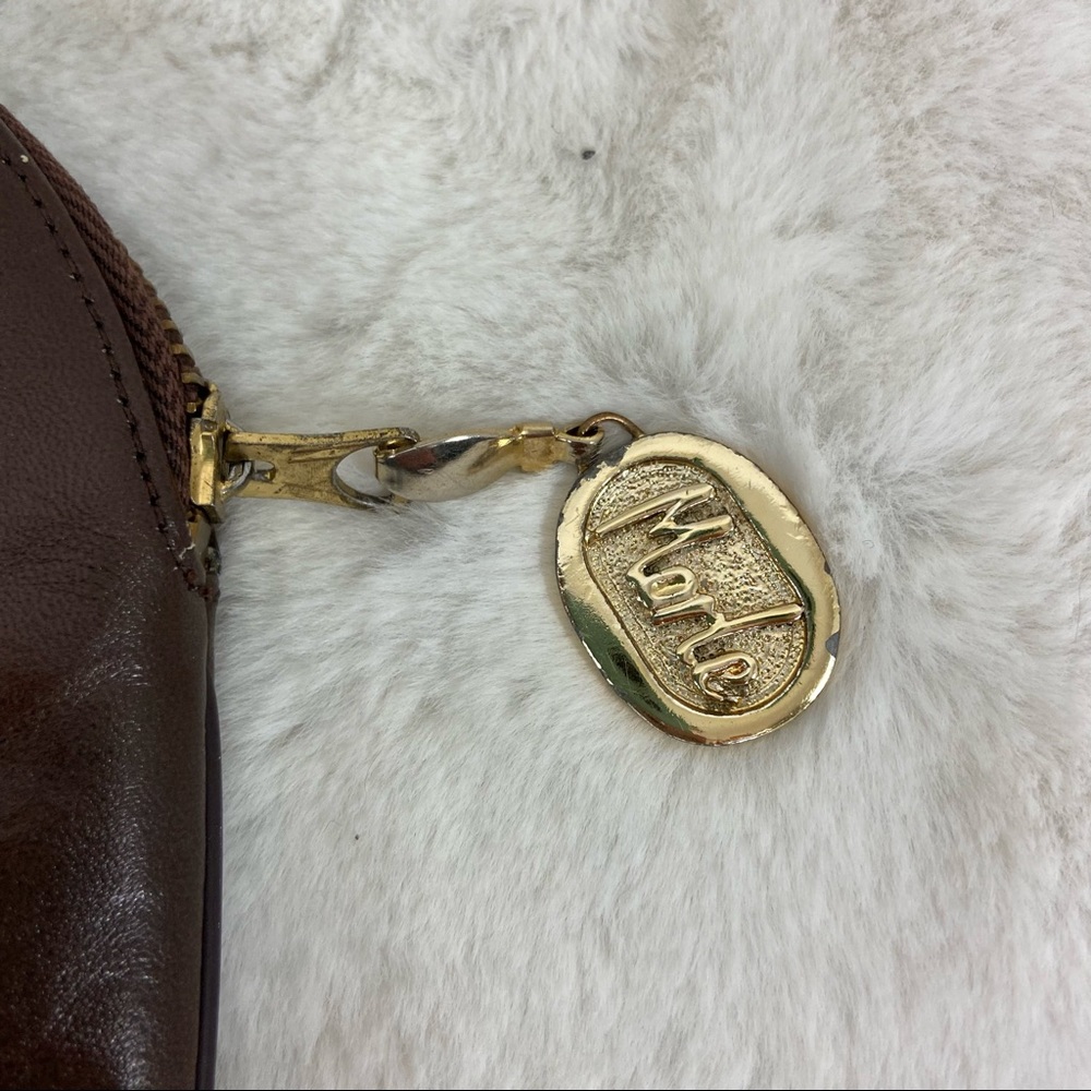 Morle' 1970's-80's Python Snake Skin Clutch Makeu… - image 3